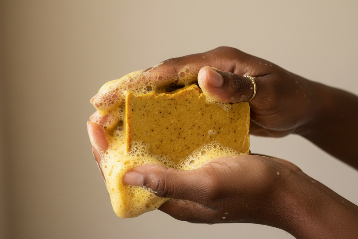 Honey Turmeric Cold Process Soap